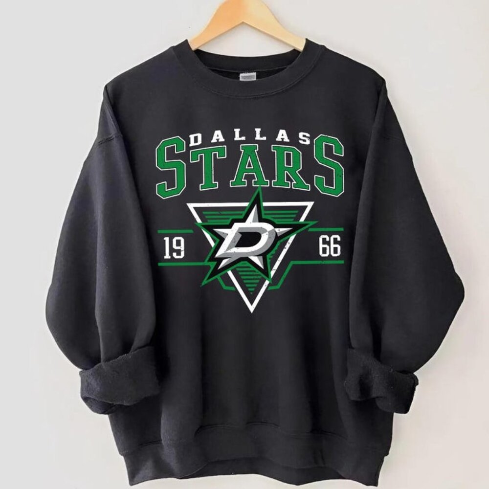 Vintage Dallas Stars Sweatshirt, Retro Style Dallas Stars Hockey Men Women Shirt
